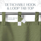 Elrene Home Fashions Matine Weatherproof Tab-Top Indoor/Outdoor Solid Color - Image 5