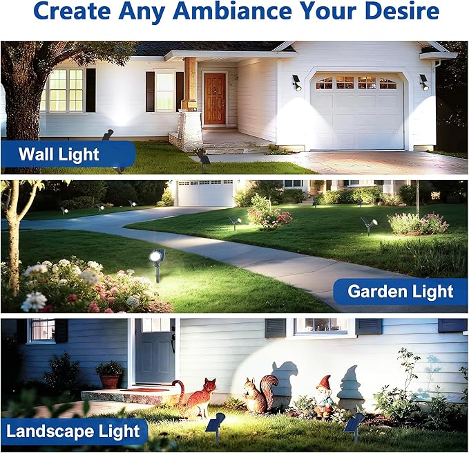 Solar Lights Outdoor Waterproof IP65, 6500K Super Bright LED, 2 Lighting Modes - Image 7