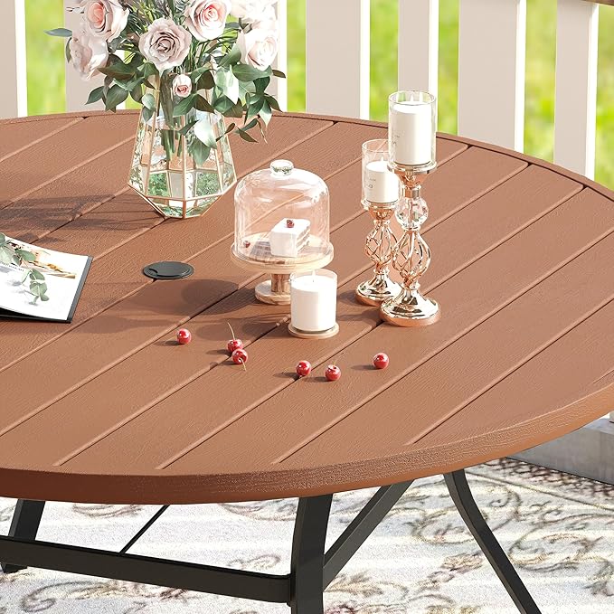 VICLLAX 50" Outdoor Round Patio Table - Image 7