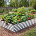 2 Pack 6x3x1FT Galvanized Metal Raised Garden Bed Kit - Image 6
