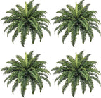 35" Fake Ferns, 4 Large Artificial Bonston Ferns Bushes Plants by ForestPrince