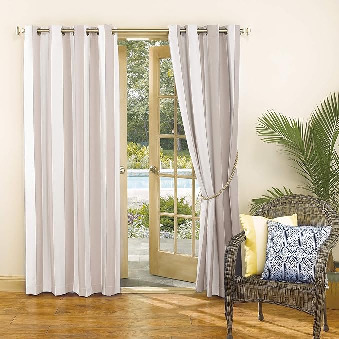 Sun Zero Valencia 2-Pack Cabana Stripe Indoor/Outdoor UV Protectant Energy - Image 4