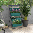 Outsunny Raised Garden Bed, 4 Tier Vertical Garden Planter Set, 4 Outdoor - Image 2