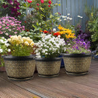 10 Inch Plant Pots, 4 Pack Flower Pots Outdoor - Image 8