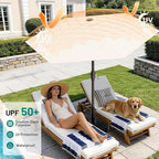 AreShark 7.5FT Patio Umbrella Table Market Umbrella - Image 3