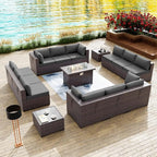 Kullavik 15 Pieces Outdoor Patio Furniture Set by KULLAVIK