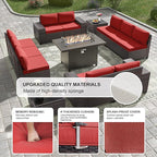 Kullavik 13PCS Outdoor Patio Furniture Set - Image 4