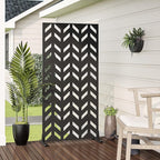 Casaphoria 72" H x 35" W Metal Privacy Screen, Outdoor Freestanding Decorative - Image 3