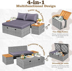 Flamaker Outdoor Rattan Lounge Chair - Image 4