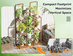 EnHomee Plant Stand Indoor Wood Plant Stand Outdoor Plant Shelves - Image 7