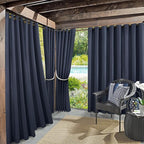 Sun Zero Marina Indoor/Outdoor UV Protectant Energy Efficient Grommet Curtain by SunZero%E2%84%A2