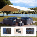 Kullavik 15 Pieces Outdoor Patio Furniture Set - Image 4