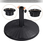 Yaheetech 22 lbs Heavy Duty Outdoor Umbrella Base 18" Round Patio Umbrella - Image 4
