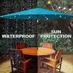 Blissun 9 ft Solar Umbrella 32 LED Lighted Patio Umbrella Table Market Umbrella - Image 4