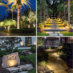 APONUO Solar Spot Lights Outdoor 4-in-1 Solar Landscape Lights Dusk to Dawn - Image 3