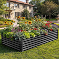 YITAHOME 8x4x1.5 ft Galvanized Raised Garden Bed Kit, Large Metal Planter Box by YITAHOME