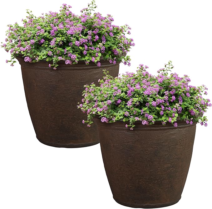 Sunnydaze 20-Inch Anjelica Large Plastic Pot by SunnydazeDecor