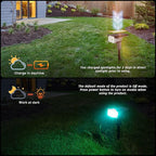 Solar Outdoor Lights, 40 LEDs Color Changing RGB Solar Landscape Path Lights - Image 8