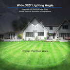SANSI 40W 5000 LM LED Motion Sensor Outdoor Lights 5000K Daylight Super Bright - Image 2