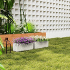 Outsunny Railing Planter Box, Hanging Flower Pots - Image 9