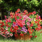 Artificial Flowers Outdoor Fake Plants, Faux Silk Flowers Plastic Plants - Image 6