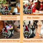 Stained Glass Christmas Cat Planter，Cute Planters - Image 3