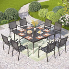 PHI VILLA Large Outdoor Square Dining Table - Image 2
