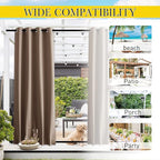 NICETOWN 2 Panels Outdoor Curtains - Image 3
