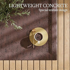 UPHA Outdoor Square Coffee Table, Small Modern Minimalist Accent Tables - Image 4