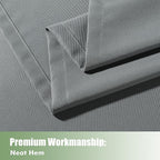HolidayIdeas Outdoor Curtains for Patio Waterproof, 6 Panels - Image 5