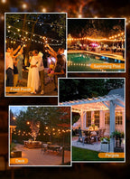 Brightown Outdoor String Lights, 100FT 100+2 G40 Bulbs Shatterproof Patio Lights - Image 4
