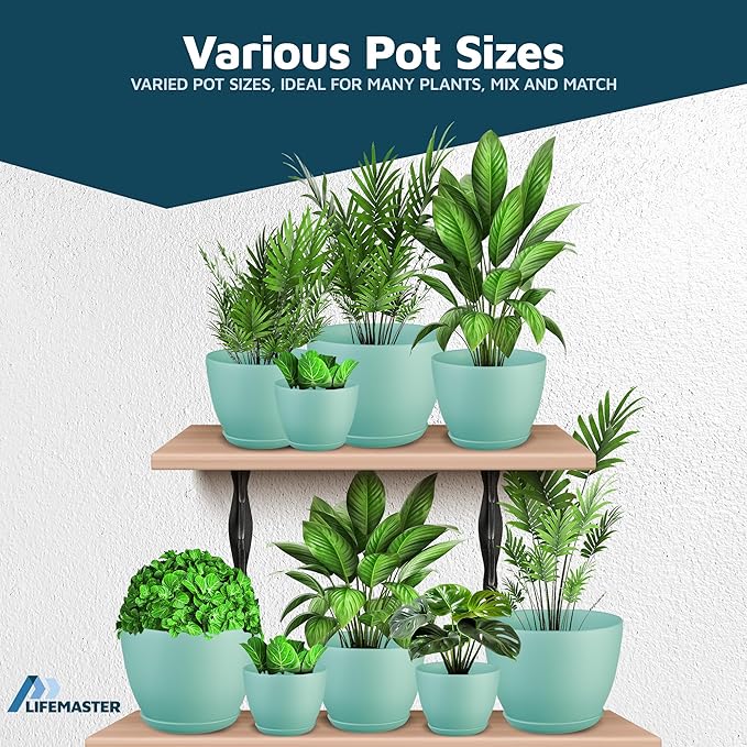 Lifemaster Planter Pots with Drainage Holes - Image 4