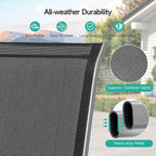 Patio Chairs Set of 4, Easily Set Up Stackable Outdoor Dining Chairs - Image 7