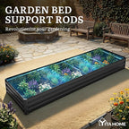 YITAHOME 4pcs 12x4x1 ft Galvanized Raised Garden Bed Kit, Large Metal Planter - Image 7