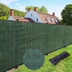 UPGRADE Privacy Fence Screen 5'x75' Dark Green Outdoor 90% Visibility Blockage by UPGRADE