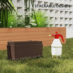 Outsunny Railing Planter Box, Hanging Flower Pots - Image 5
