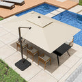 9x12FT Cantilever Patio Umbrella by ZLACUIU
