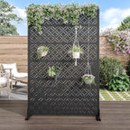 Casaphoria Metal Privacy Screen Outdoor, Palace Black - Image 2