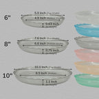 12Pcs Clear Plant Saucer, 6 8 10 Inch Durable Plastic Plant Tray, Round Plant - Image 2