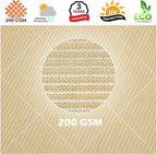 Royal Shade 10' x 20' Beige Rectangle Sun Shade Sail Canopy Outdoor Patio - Image 8