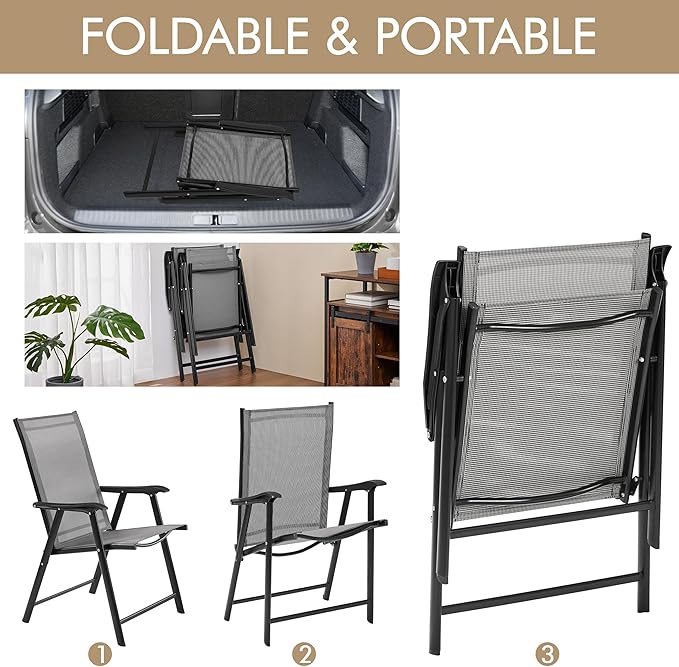 Yaheetech Patio Dining Chairs Set of 2 - Image 4