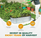 Utopia Home Galvanized Raised Garden Bed, 4 by 2 feet Lightweight Planter Boxes - Image 8