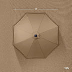 Best Choice Products 10ft Offset Cantilever Hanging Market Patio Umbrella - Image 8