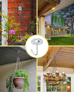 NACETURE Ceiling Hooks for Hanging Plants 3 Pack - Image 4