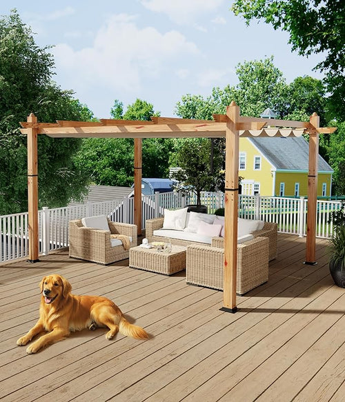 10 x 13 ft Aluminum Pergola by BouPower