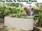 Plant & Plot Galvanized Raised Garden Beds Outdoor // 6×2×2 ft Planter Raised - Image 4