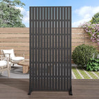 Casaphoria Metal Privacy Screen Outdoor, Fence Black by Casaphoria