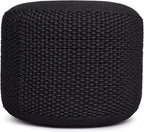 BIRDROCK HOME Outdoor Pouf Ottoman | Hand Woven Waterproof Foot Stool - Image 7
