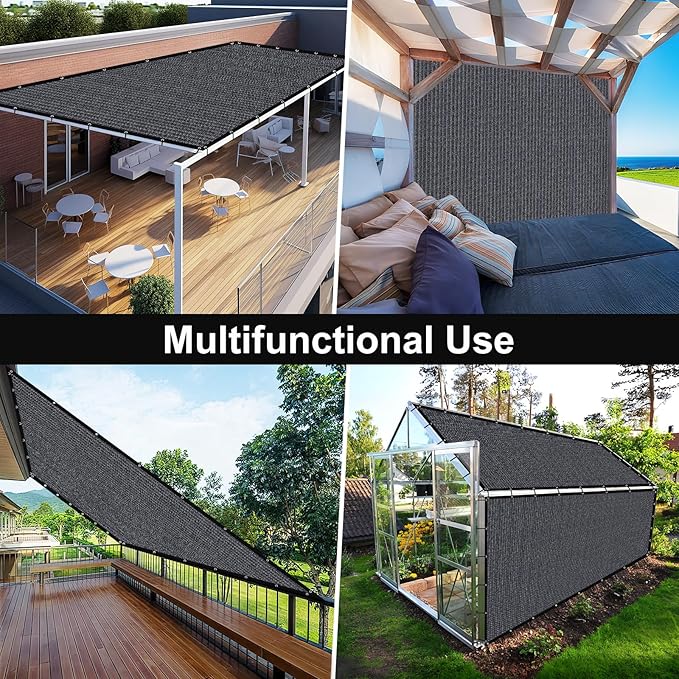 Artpuch 90% Sun Shade Cloth, 12 x 12 FT Pergola Shade Cover Canopy - Image 8