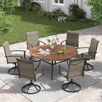 VICLLAX 50" Outdoor Round Patio Table - Image 2